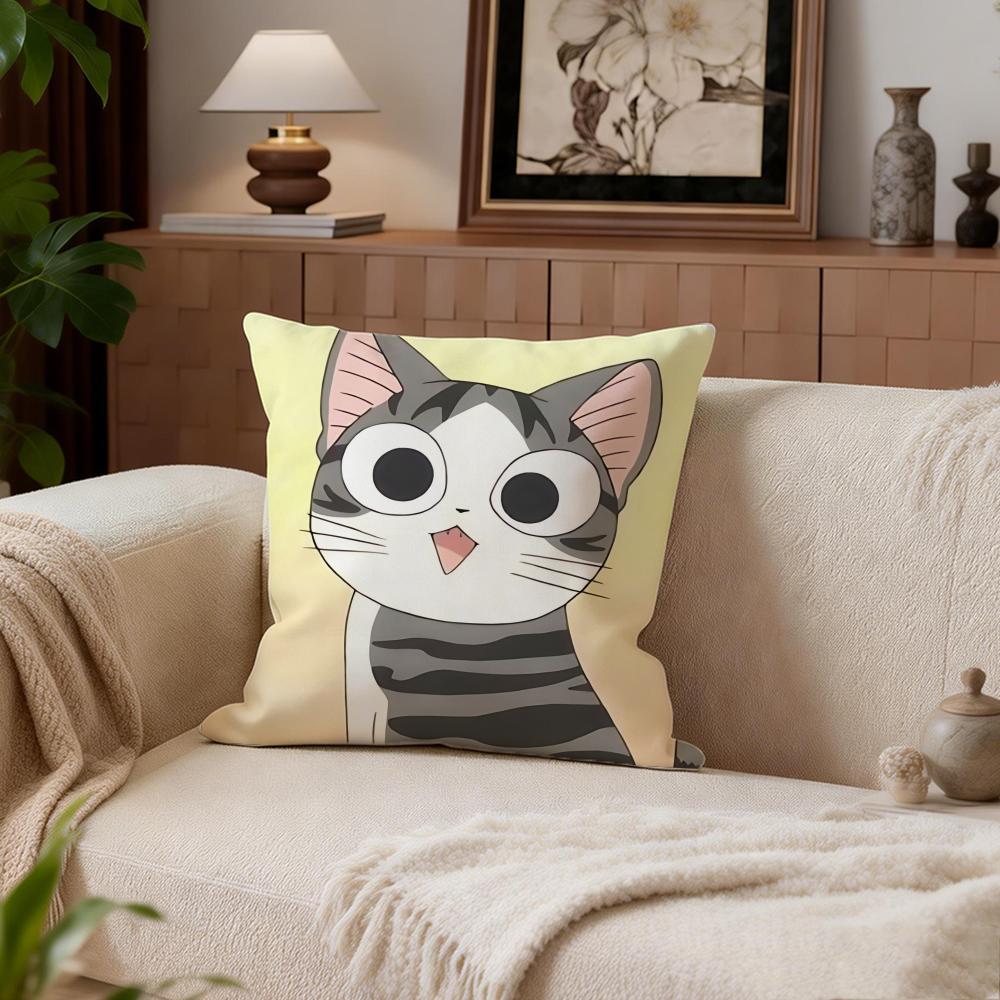 Cute Chis Sweet Home Cushion Cover Cushion Cover Set 4Pcs 50x50 45x45 40x40 Pillowcase Decorative Sofa Home Decor