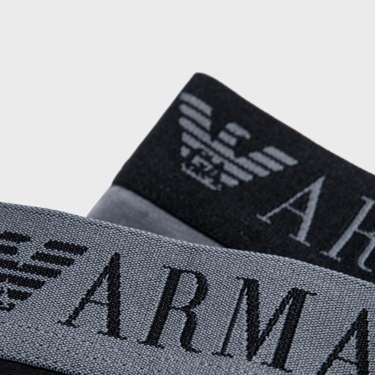 Emporio Armani FW23 Logo Embroidered Boxer Briefs 2-Pack Men Underwear 111210-3F733-41720