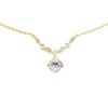 Full of diamonds bright zircon necklace women's niche design temperament versatile imitation moissanite collarbone chain jewelry