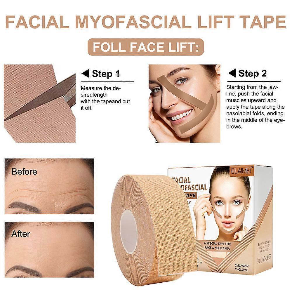 Anti-Wrinkle Sticker Pad, Facial Lift Up Tape for Forehead & Frown Lines, Reusable Skin Tightening Patch Kit