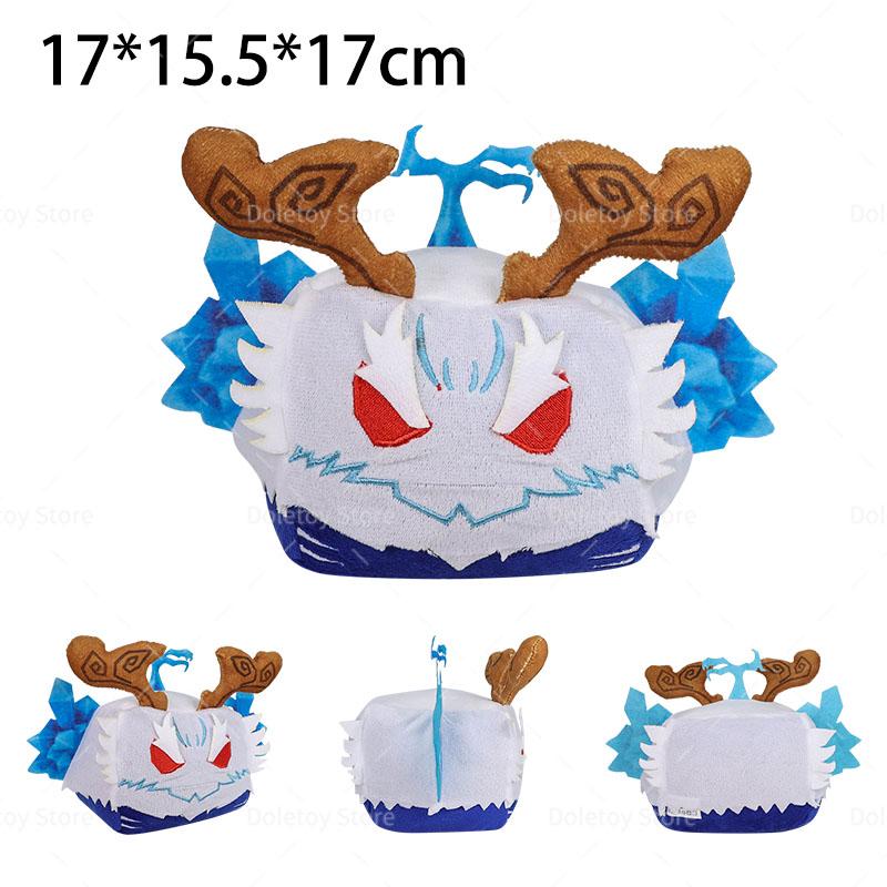 New Blox Fruits Plush Doll Anime Game Stuffed Drogan T-Rex Fox Kitsune Blox Fruited Phoenix Mammoths Plush Toy Children Gifts