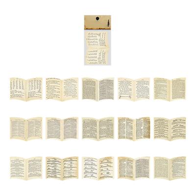 30PCS Vintage Paper Stickers Decorative Retro Old Journal Writing Stickers Scrapbooking Supplies