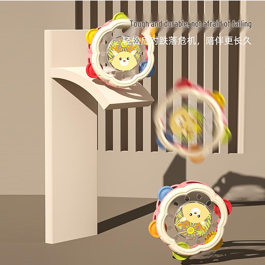 Free Shipping: Children's Educational Hand Drum & Tambourine Soothing Rattle Toy