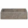 Grey Washbasin 40 X 40 X 10 Cm Marble