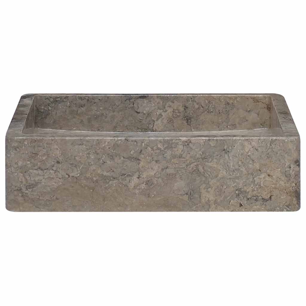 Grey Washbasin 40 X 40 X 10 Cm Marble