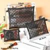 Internet Celebrity Hot Item: Flocked Gauze Love Heart Travel Cosmetic Bag Set