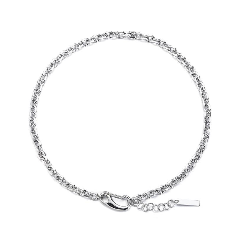 

Минималистичный титановый мужской хип-хоп массивный браслет-цепь О с застежкой-лобстером.