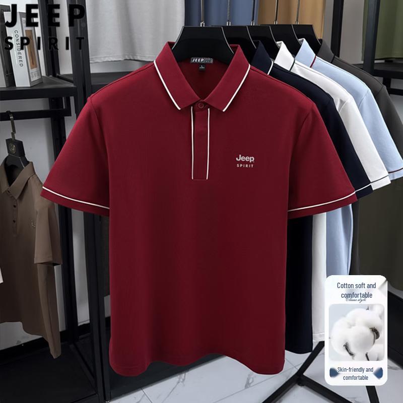 

JEEP SPIRIT Men s Short Sleeve Polo Shirt 4XL