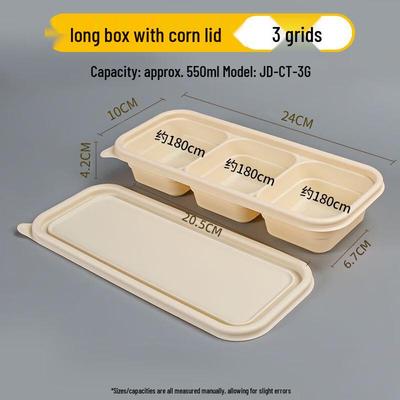 Disposable Biodegradable Wheat Straw Lunch Box