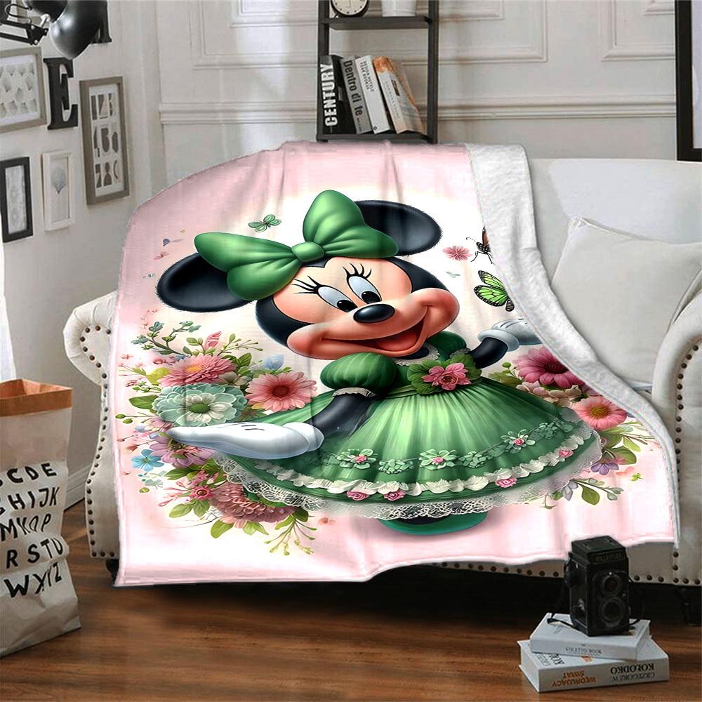 1pc Flower__butterfly Blanket Lightweight Flannel Throw for Sofa Bed Travel Camping Livingroom Office Couch Chair