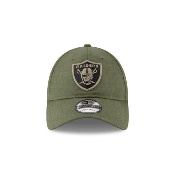 NFL Kappe - New Era - Oakland Raiders - 9Twenty - Salute To Service - Grün