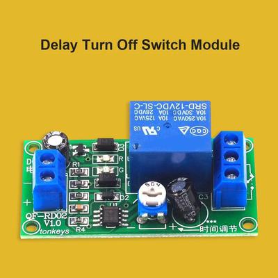 12V DC Time Delay Relay Module Seconds Adjustable Timer Switch Board Turn On Delay Turn Off Switch Module