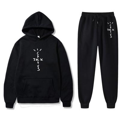 Singer Fashion Loose Fitting Men's Women's Casual Hooded Sweatshirt Set Trend