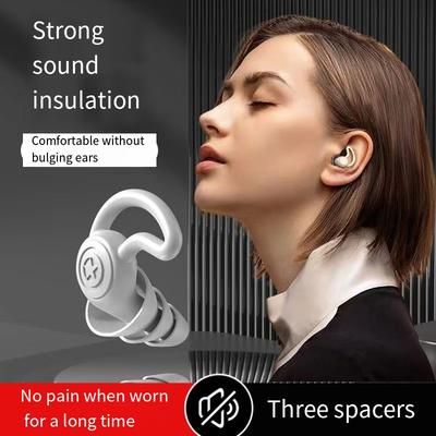 1 paio Tappi per orecchie in silicone a riduzione del rumore Dormitorio studenti Comodi per lo studio Anti-rumore per dormire Insonorizzati Impermeabili Tappi per orecchie per il nuoto Orecchie