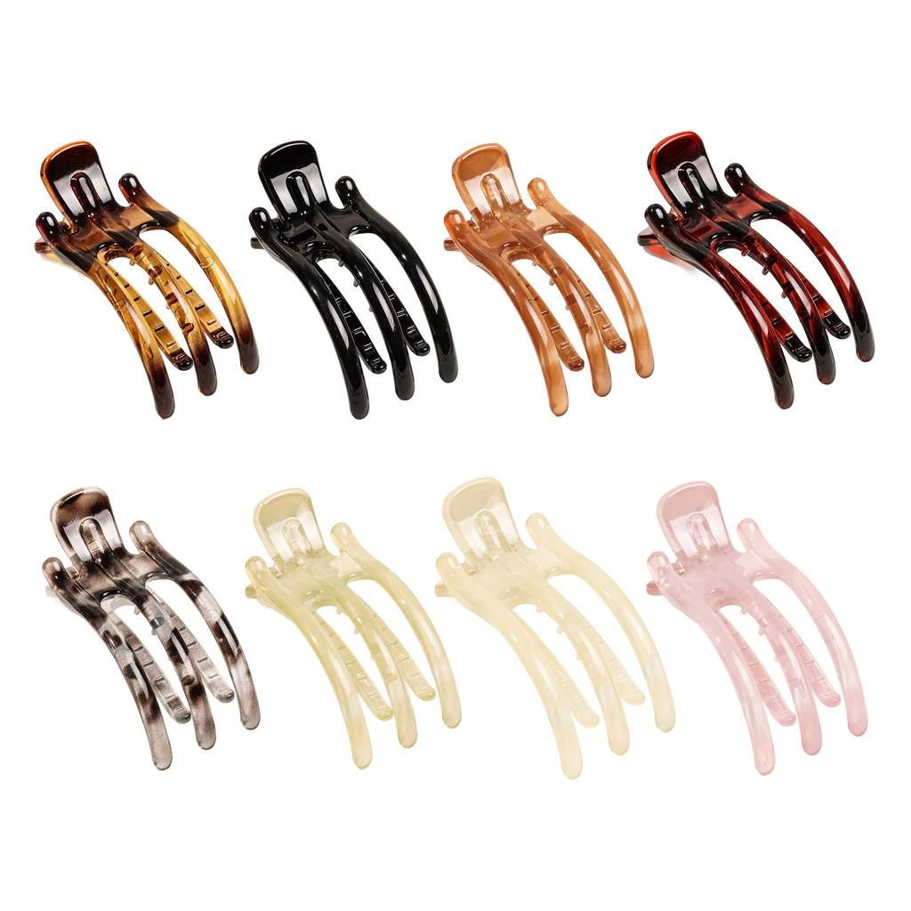 Multifunctional 3 Prong Duckbill Hair Claw Clip For Women Durable Plastic Hairpin With Multiple Color Options