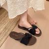 Students Wear Sandals Women'S Three-Dimensional Bows, Accessories, Toe Straps, Simple And Durable Structure