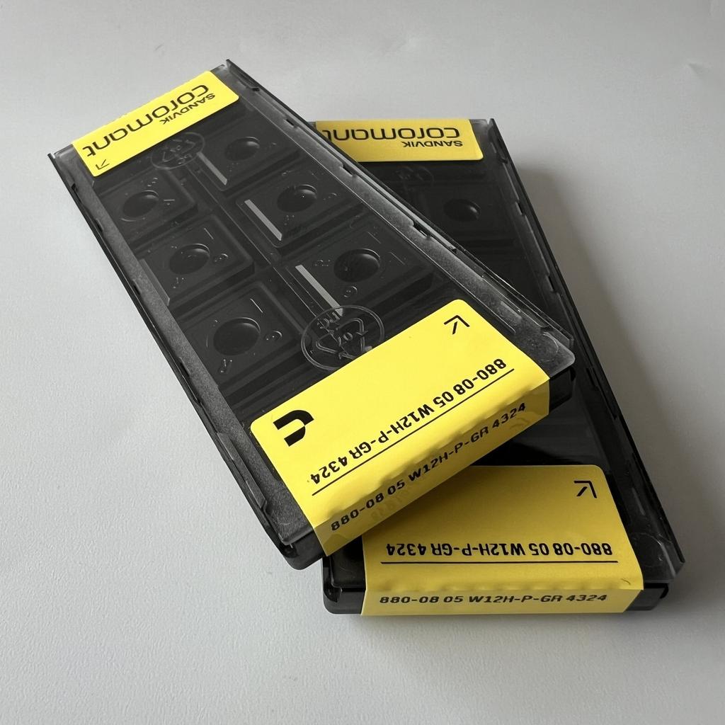 Sandvik / 880-0805W12H-P-GR 4324 / Original Swedish Hard Alloy Blade 10 Pcs