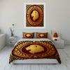 Lion-Themed Decorative Set Soft Comfortable Duvet Cover Bedding Set Included 1*Duvet Cover & 2*Pillowcases, Gift