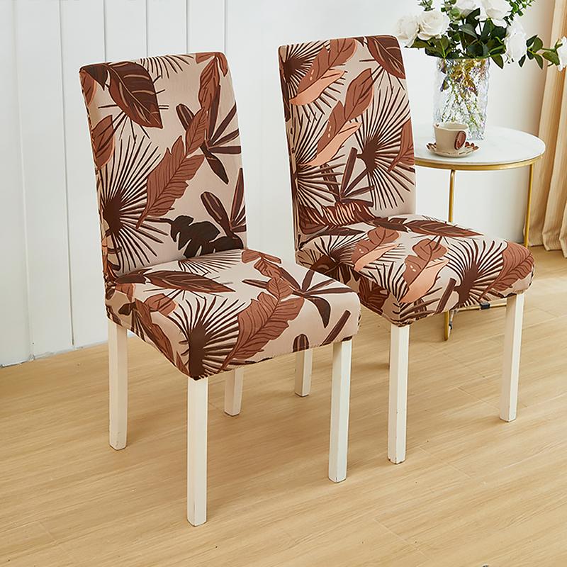 Printed Chair Covers Adjustable Dining Chair Cover Big Elastic Chairs Protector Kitchen Wedding Desk Stretch Modern Geometric