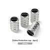 AZP2  4pcs Car Wheel Tire Valve Stems Cap Dustproof Protection Cover For Mercedes Benz AMG C180 C300 W124 W176 W177 C200 C260 GLC CLE
