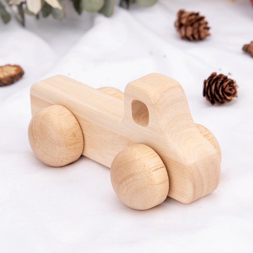 Wooden Material Baby Wooden Toys Handmade Stacking Blocks Van Montessori Toys Children