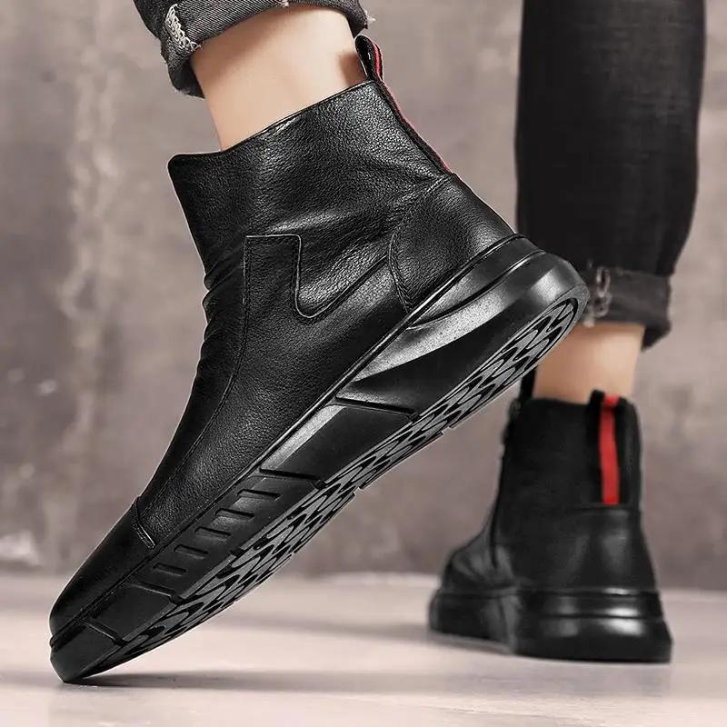 Шеф-поварская кухня черные мужские резиновые сапоги кулинарные короткие низкие мужские — фото 2