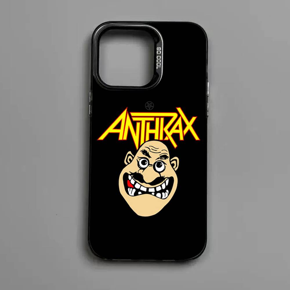 A-ANTHRAX Band Phone Cases For IPhone 17 16 15 14 13 12 11 Plus Pro Max Pro Color Matte Cover iPhone 15