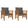 5 Piece Garden Lounge Set with Cushions Solid Acacia Wood