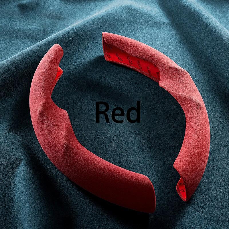 Universal Suede Steering Wheel Cover Auto Interior Non-Slip Wheel Protector Cover for Tesla Model 3 Y Car Decoration Accessories