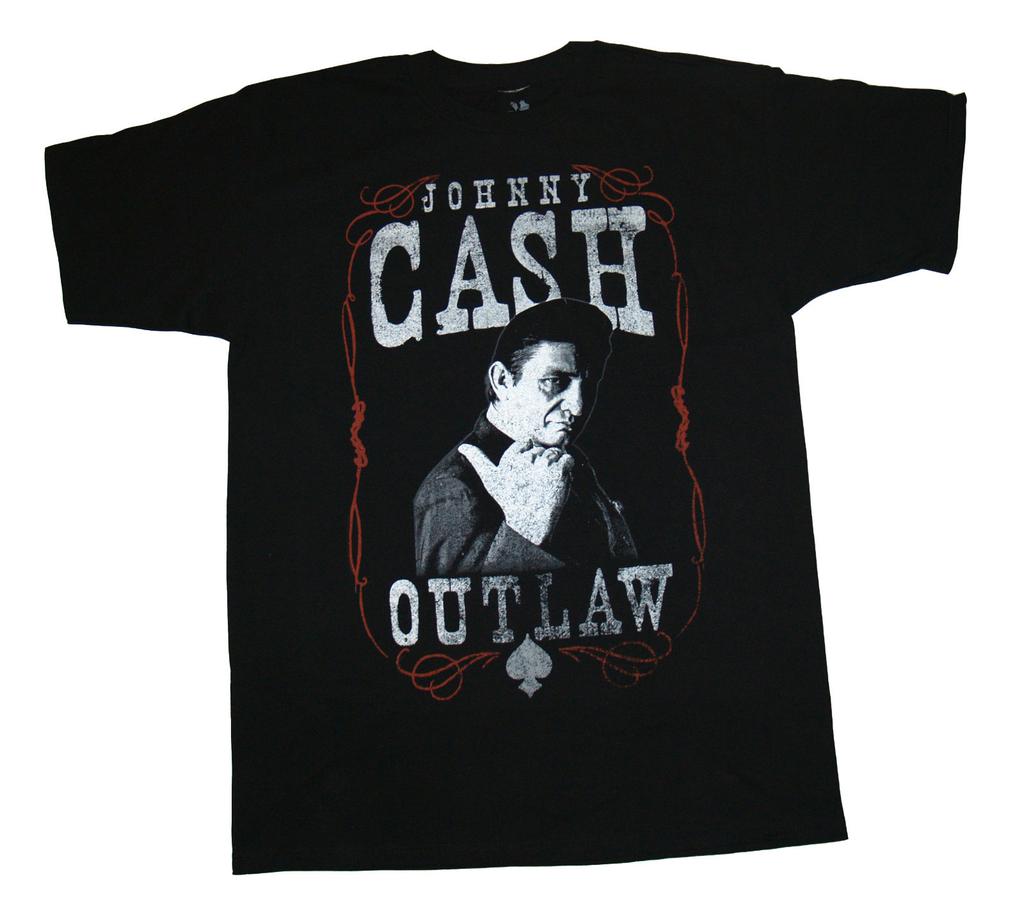 JOHNNY CASH - Outlaw - T SHIRT S-M-L-XL-2XL Brand New - Official T Shirt