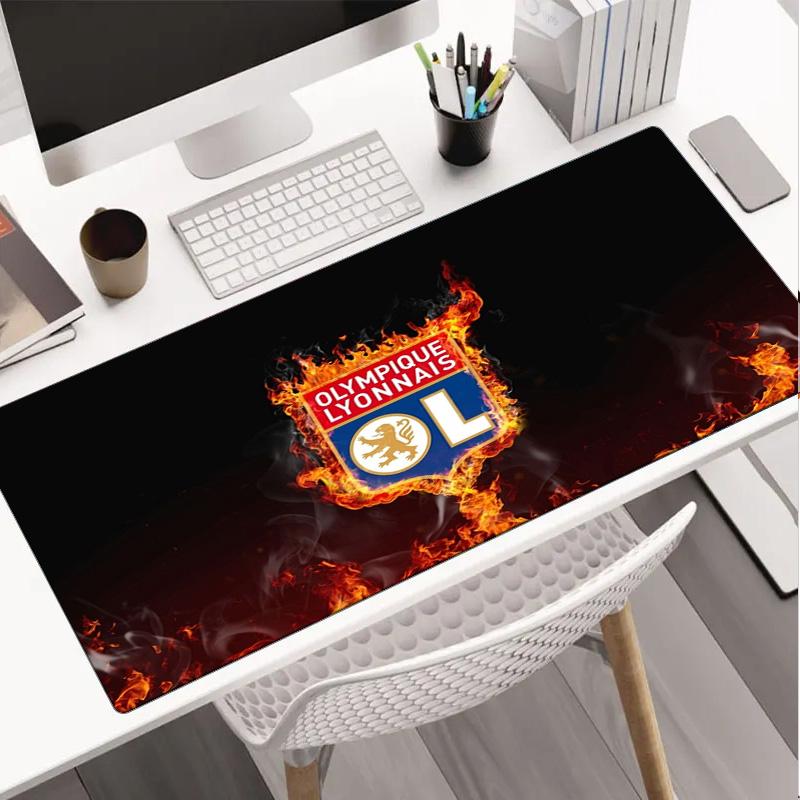 Olympique Lyonnais Football Crest Mouse pad Mouse pad, Gaming Mouse Pad, keyboard pad, Desk Decor for computer notebook Fan Gift Birthday Gift
