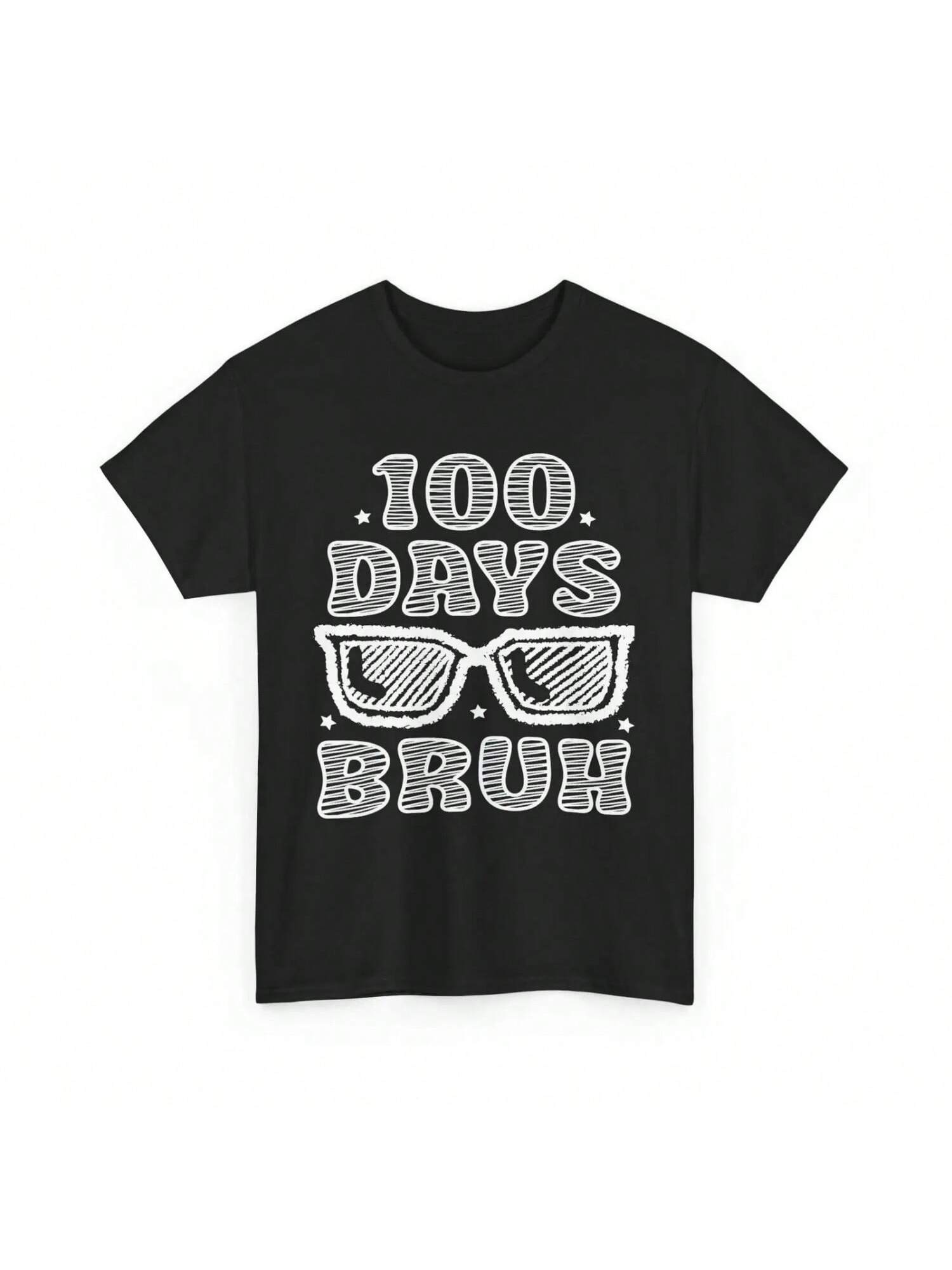 Bruh 100 Days Of School 100th Day Sunglasses Boys T Shirt S разноцветный