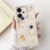 For Tecno Pova Neo Case LE6 LE6h Shockproof Cover Lovely Astronaut Liquid Silicone Bumper For Tecno Pova Neo 3 LH6n PovaNeo Etui