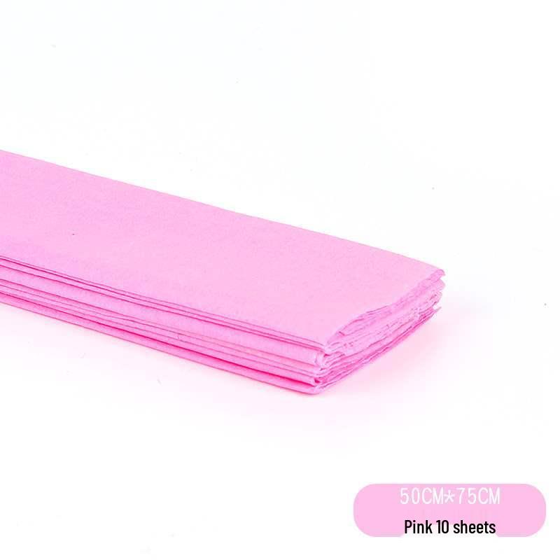 Pleated Colored Crepe Paper for DIY Handcrafted Roses and Carnations