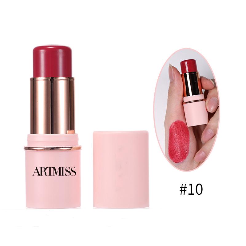 

Многофункциональный матовый кремовый стик-румяна: Контур и румяна в стике