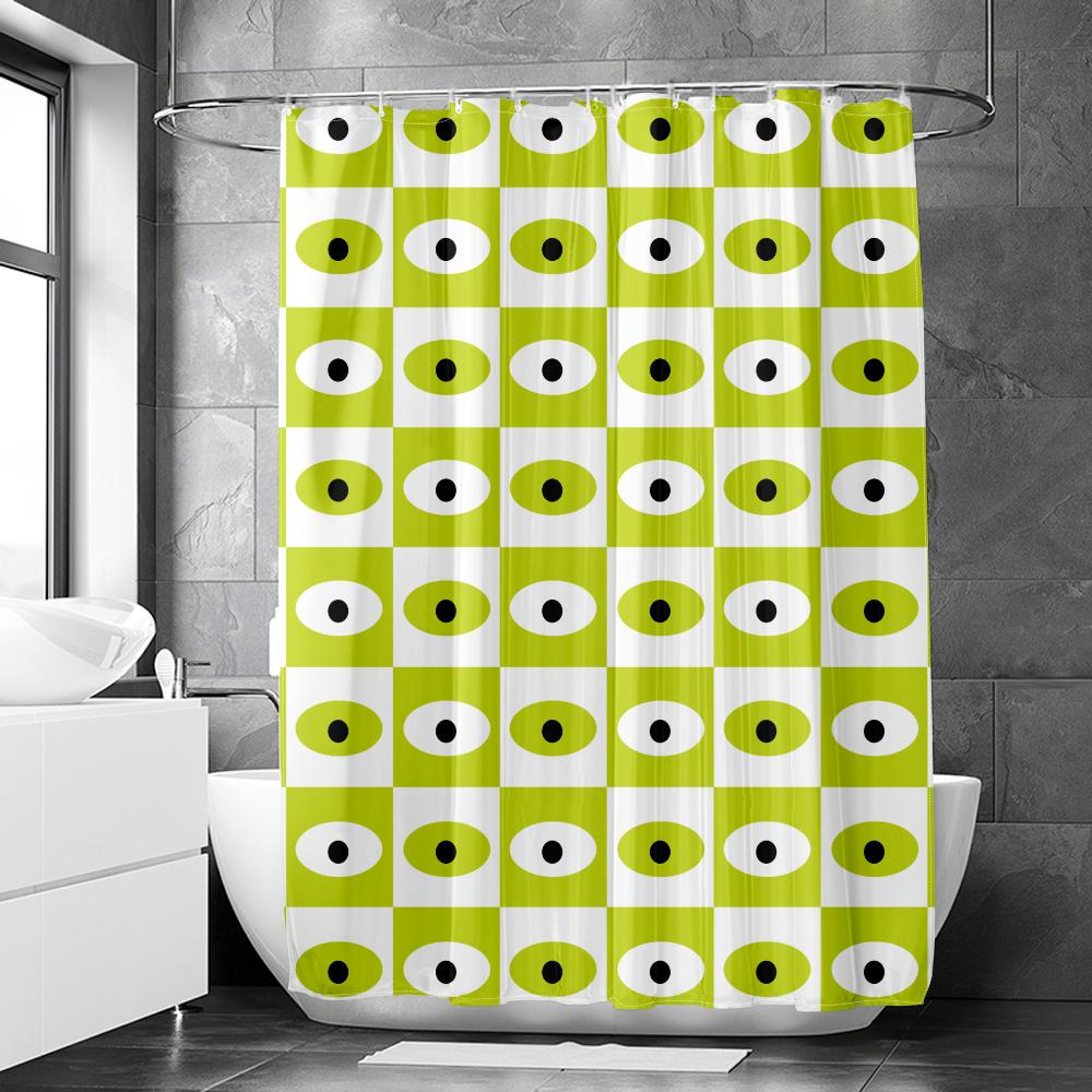 Cheap Shower Curtain Liner Cartoon Movie Decor Frabic Curtain with 12