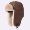 Imitation Fur Mink Hair Hat Female Fall and Winter Plush Fisherman Hat Khaki Senior Show Face Small Warm Ear Protection Lei Feng Hat
