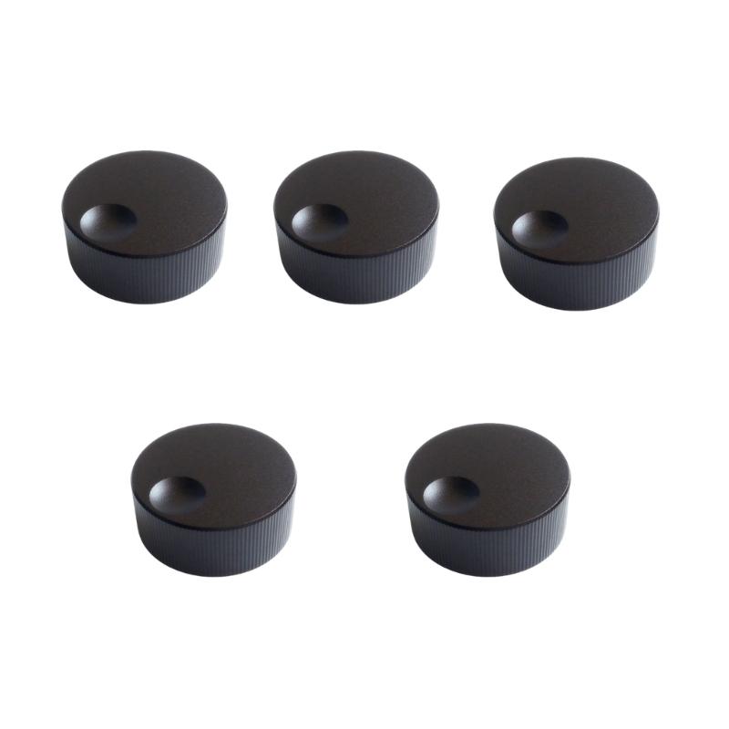 5 Stück massive Aluminiumlegierung Musikknöpfe 32x13mm Lautstärkeregler für sanfte Lautstärkeregelung Mattes Finish