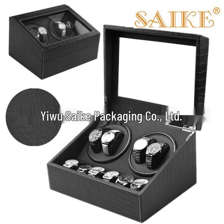 Automatic Rotating Watch Winder Box with Electric Motor for Mechanical Watches