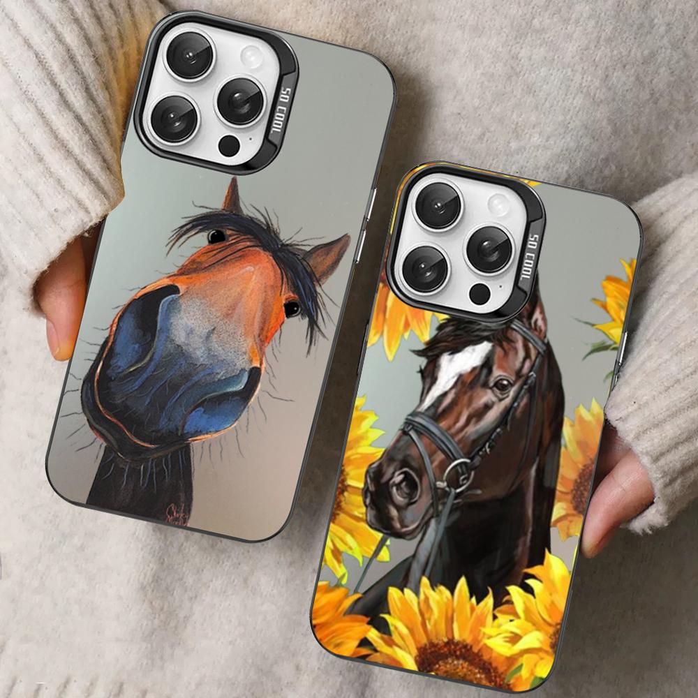 Frederik The Great beauty horse Phone Case For iPhone 16 15 14 13 12 11 Pro Max X XR XSMAX 8 7 Plus Matte Shockproof Back Cover
