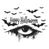 Halloween Horror Eye Bat Bedroom Living Room Background Decorative Wall Sticker