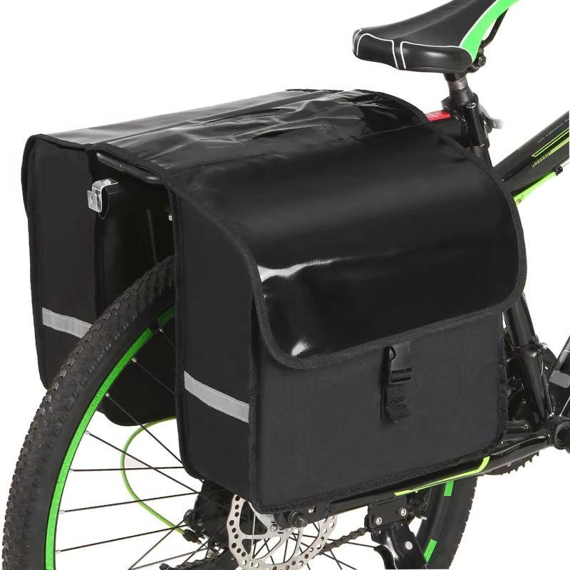 28L Water Resistant MTB Cycling Saddle Bag  Rear Seat Carrier Rack Trunk Pannier Commuter Bike Storage Bag Cycling Accessories