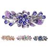 Beautiful Non-Slip Delicate Headdress Women Symmetrical Geometry Rhinestone Hair Barrette for Dating Clip
