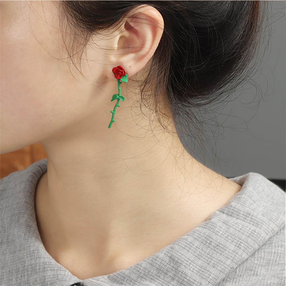 

Корейские женские серьги-гвоздики с подвесками S925 с длинными жемчужными кисточками и подвесками в виде цветка розы F