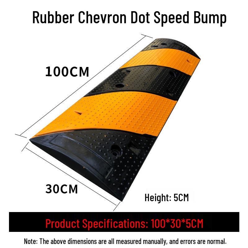 High Load Capacity Rubber Speed Bump for Car & Road Safety