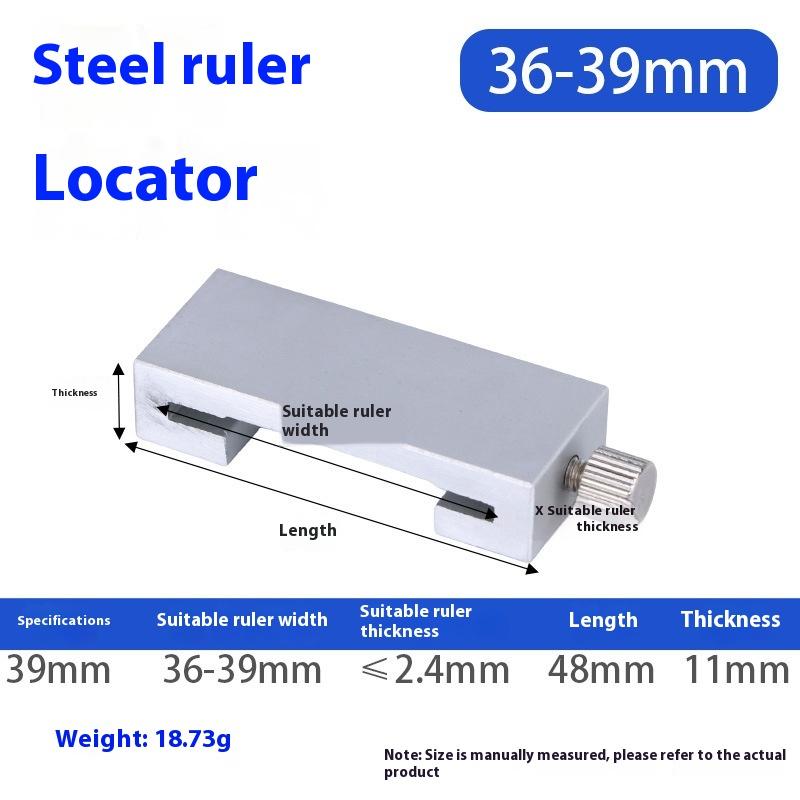 1/2Pcs Carpentry Steel Ruler Positioning Limit Block Measuring Marking Gauge Protable Accurate Positioning Woodworking Tools