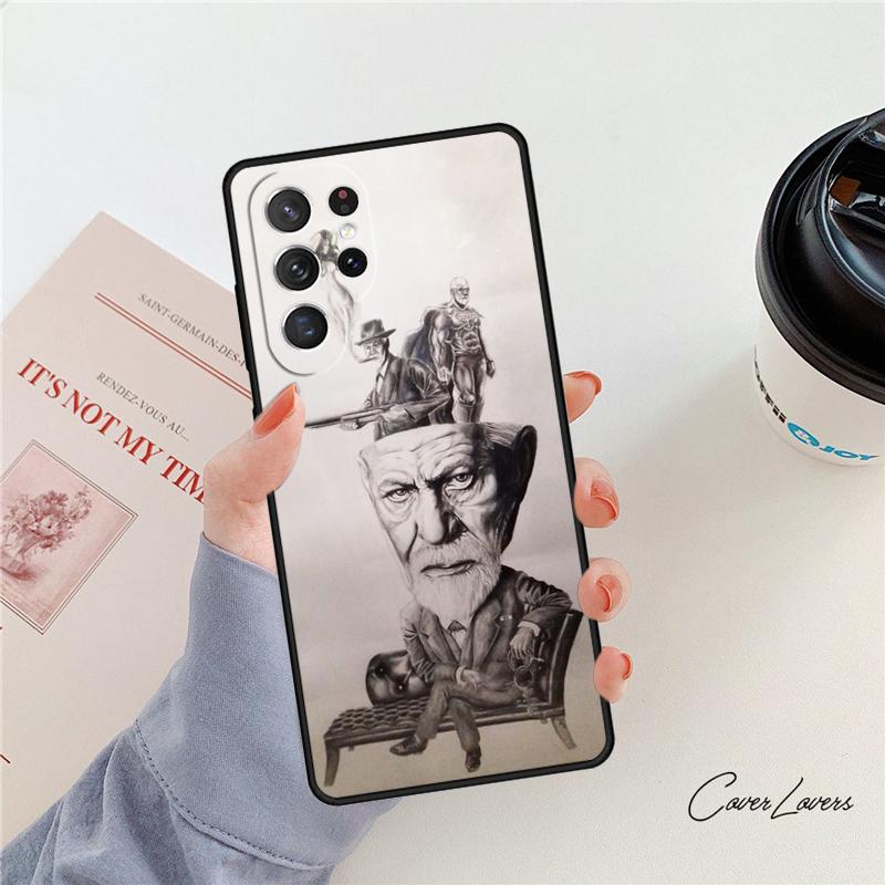 Sigmund Freud phone case For Samsung Galaxy S24 S25 S23 S22 Ultra Note 10 20 Plus S20 S21 FE Cover