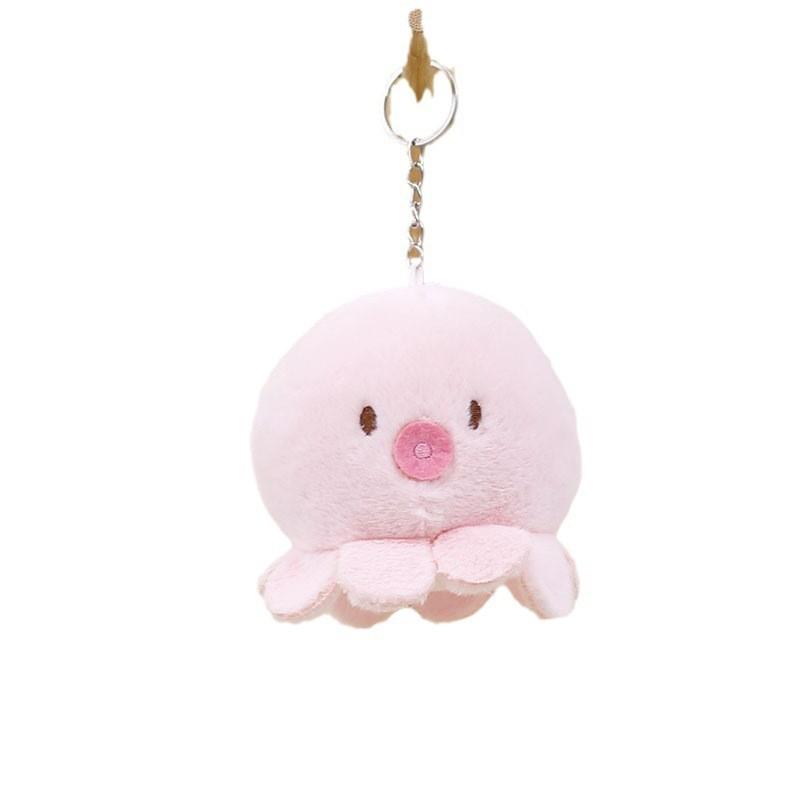 Adorable Stuffed Animal Keychain Plush Toys Cute Ray Crab Octopus Dinosaur