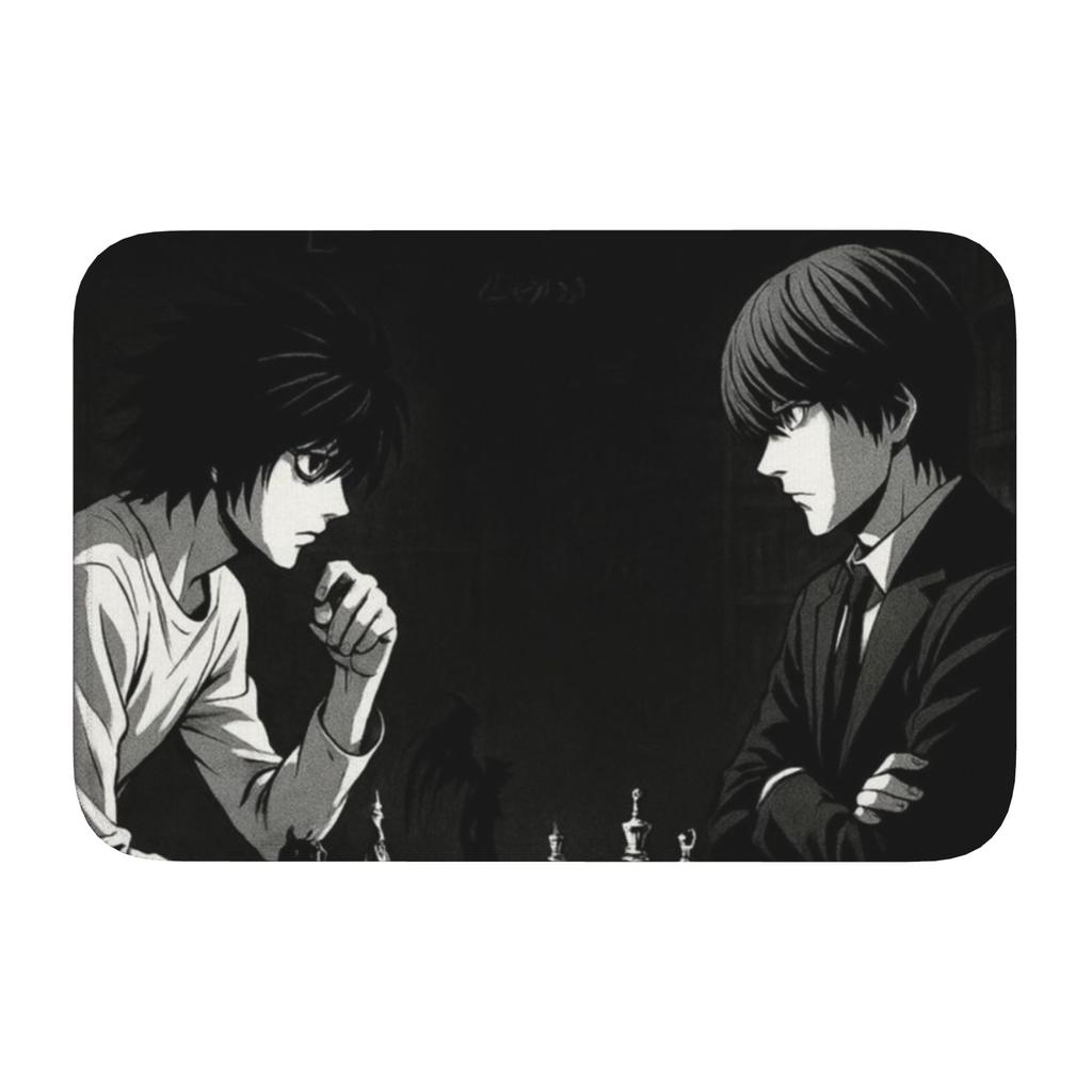 Deathes Anime Note Front Floor Door Entrance Welcome Mat Indoor Bath Kitchen Doormat Bedroom Carpet Rug Footpad