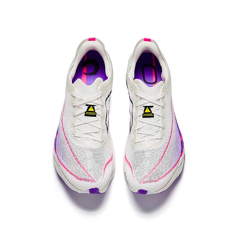New Anta C10 Pro Slip Resistant Breathable Low Top Casual Running Shoes Women's White Purple Pink 122445574-6